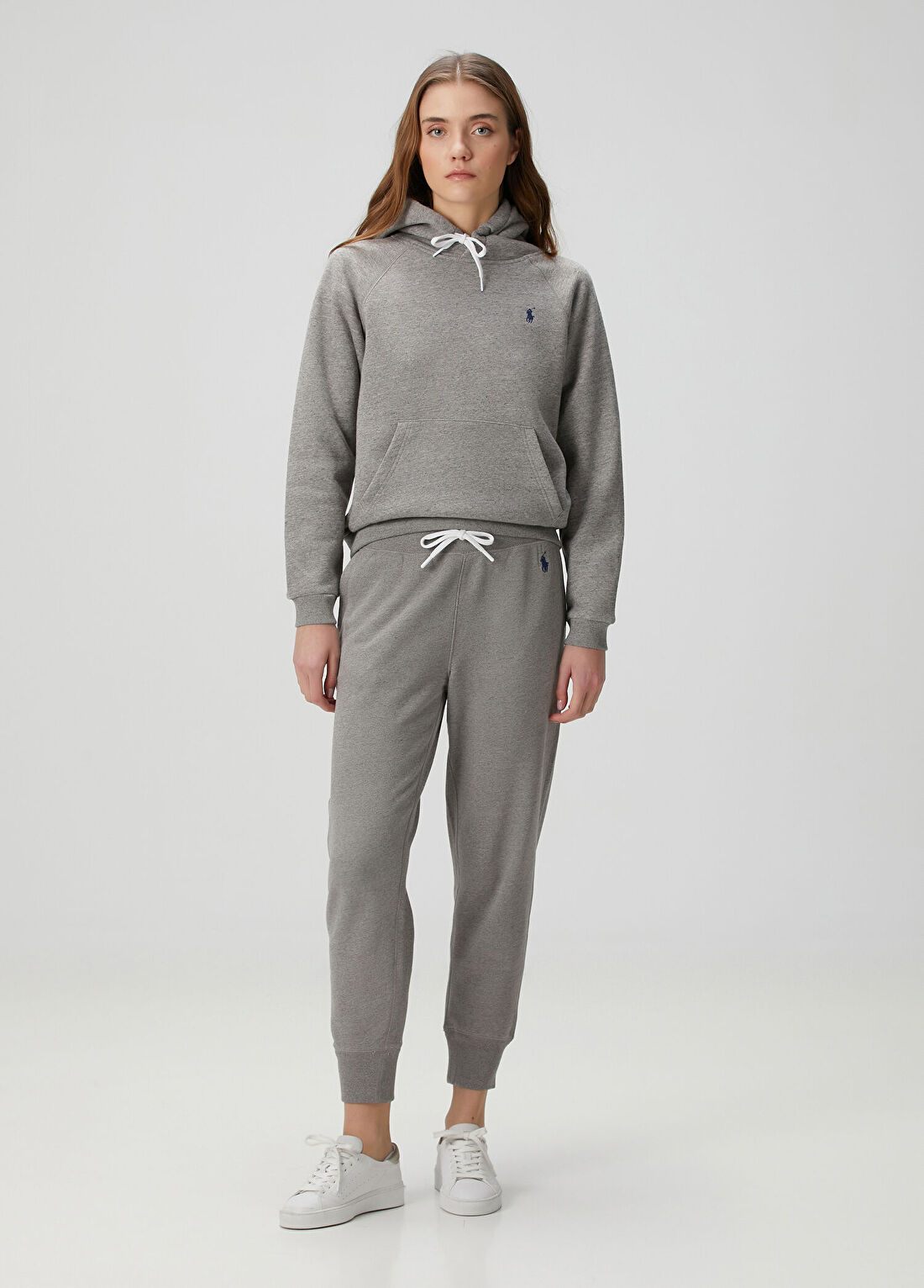 Polo Ralph Lauren Gri Kapüşonlu Sweatshirt görsel 2