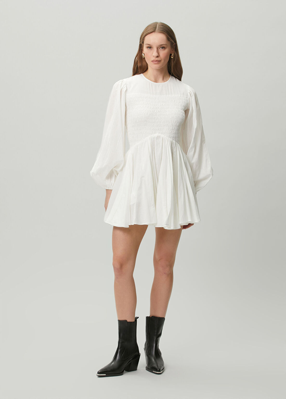 AllSaints Beyaz Mini Elbise görsel 3