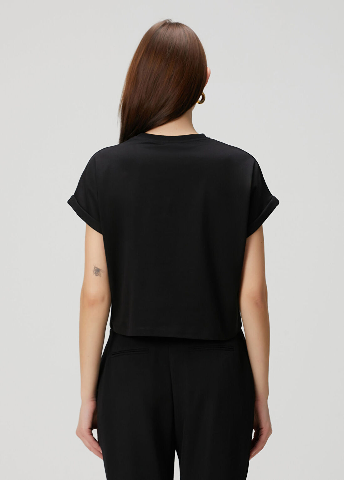 Balmain Siyah Logolu T-shirt görsel 4