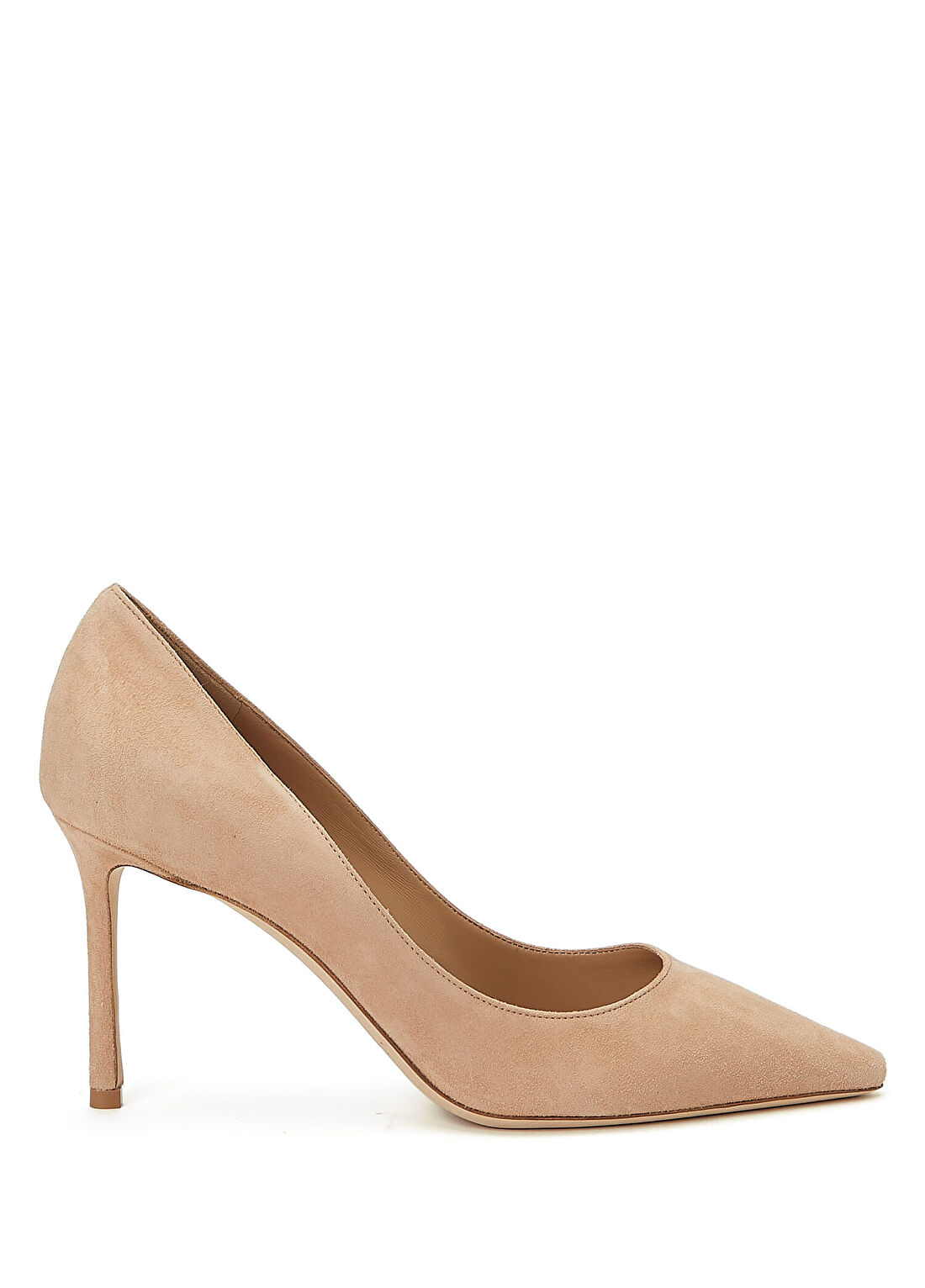 Jimmy Choo Romy Bej Deri Stiletto