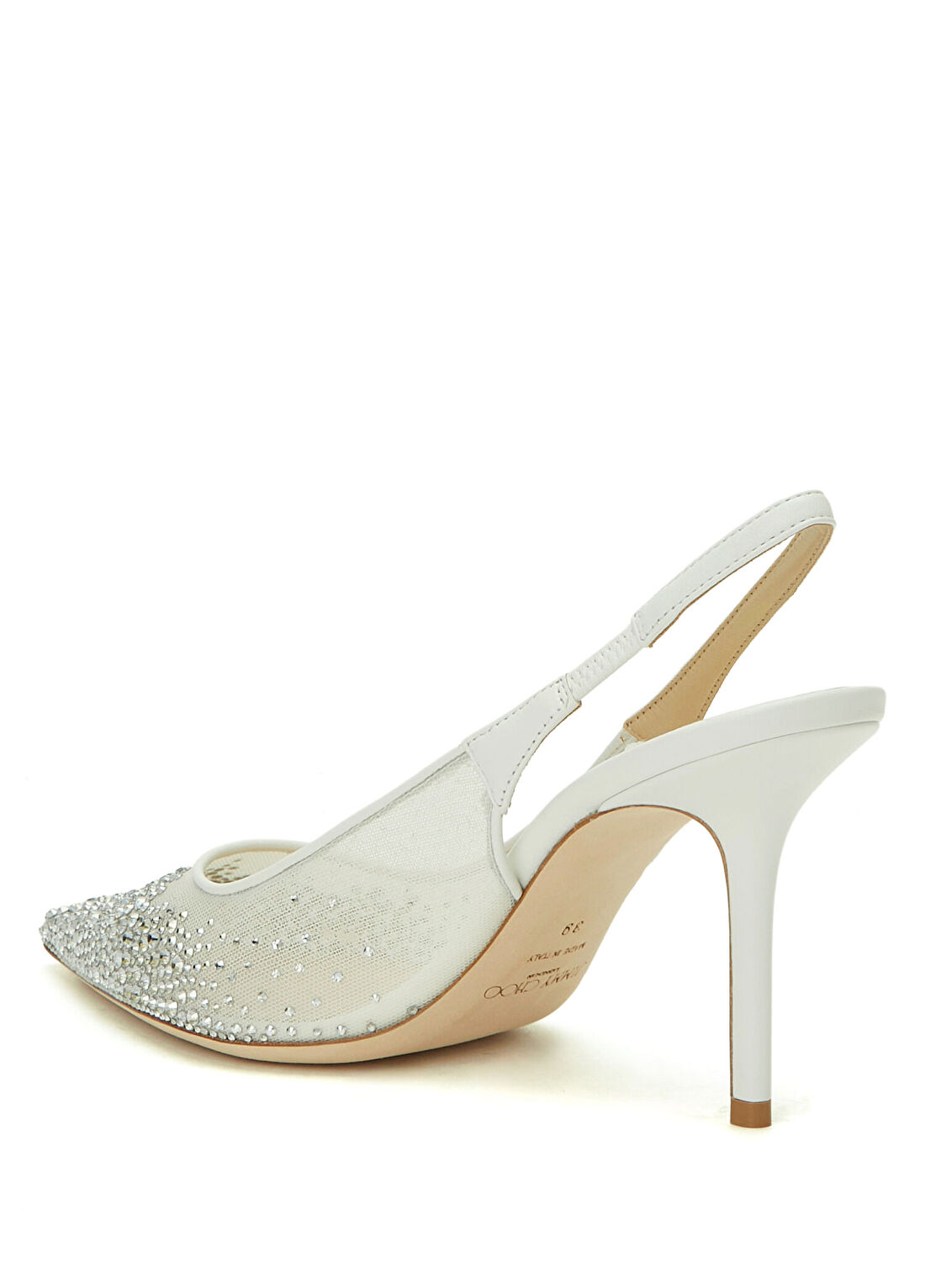 Jimmy Choo Love Beyaz Topuklu Ayakkabı görsel 3