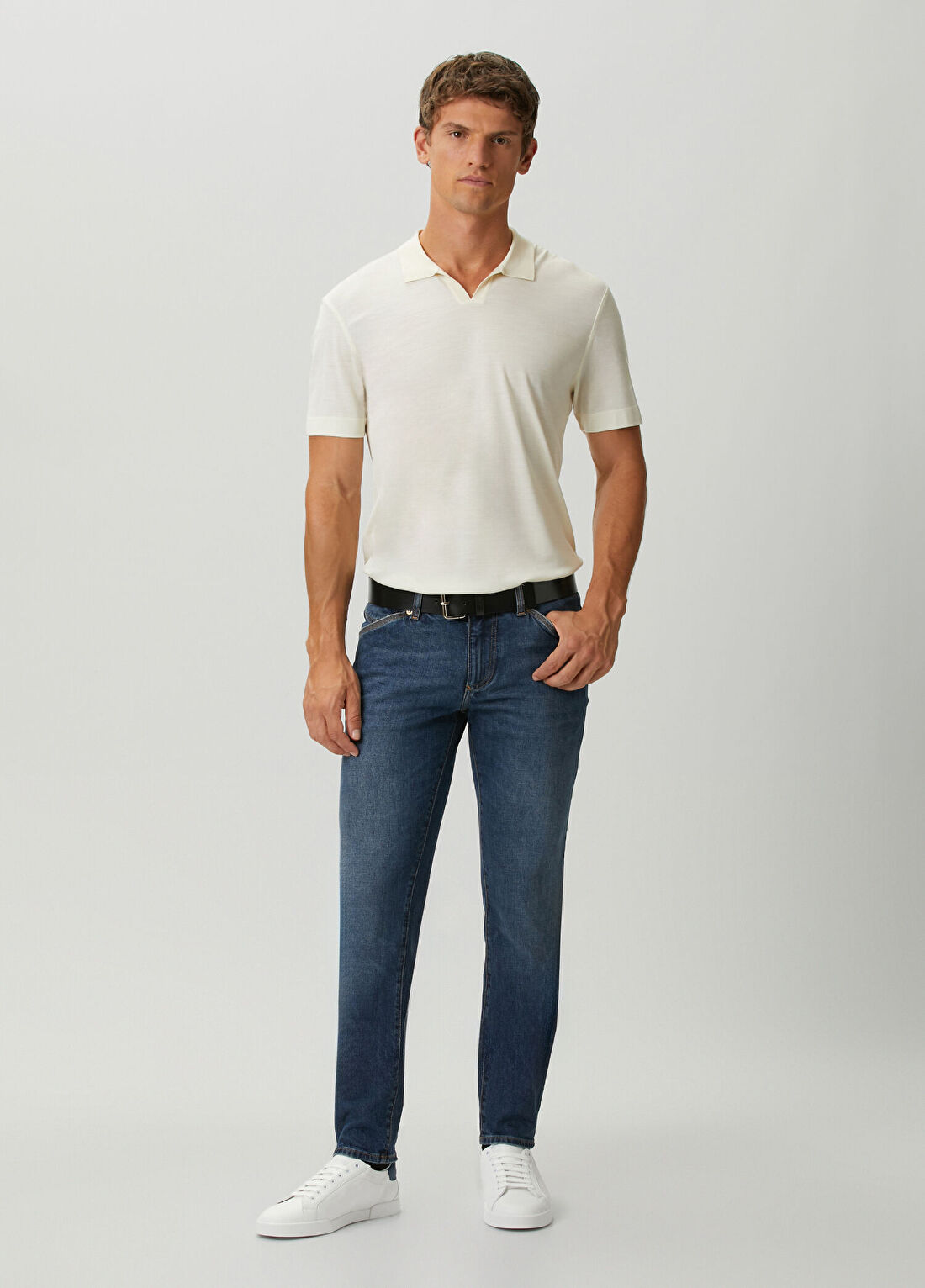 Dolce&Gabbana Skinny Fit Koyu Mavi Jean Pantolon