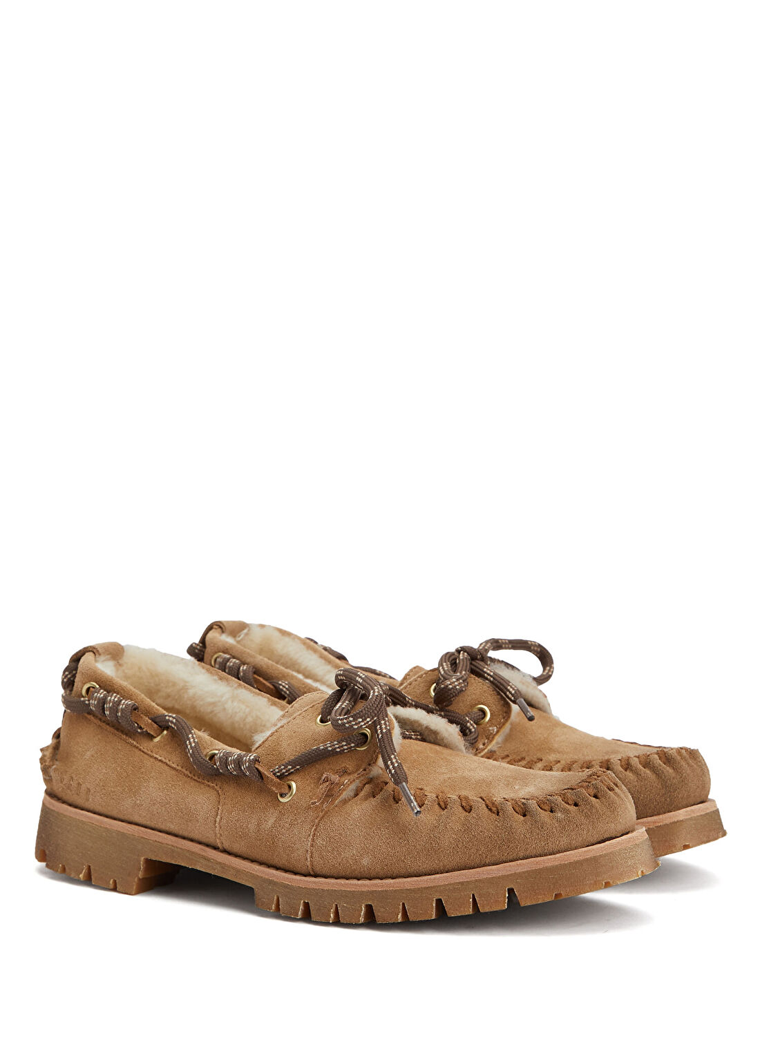 Golden Goose Cruise Bej Kadın Süet Loafer görsel 2