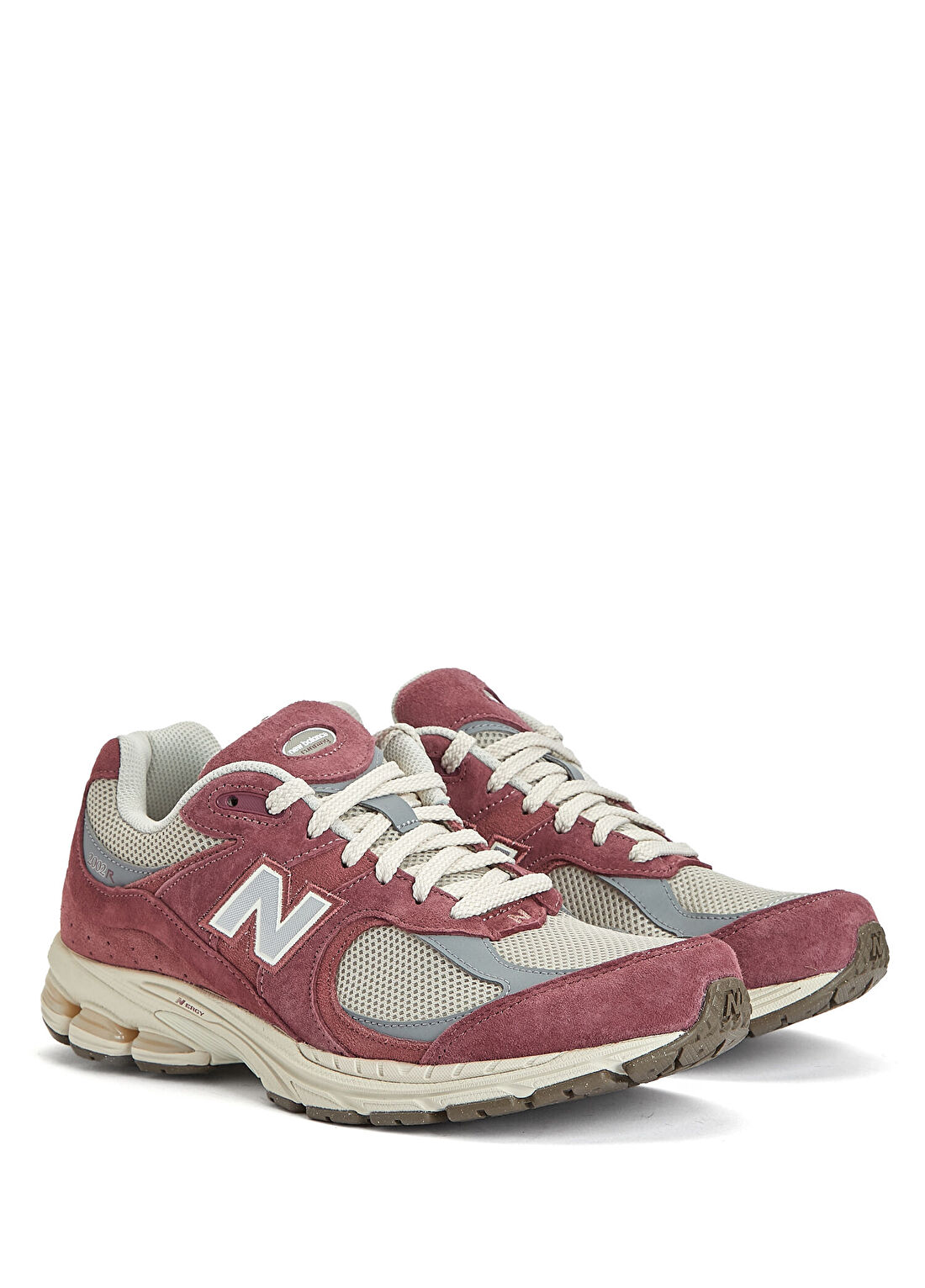 New Balance 2002 Bordo Erkek Deri Sneaker görsel 2