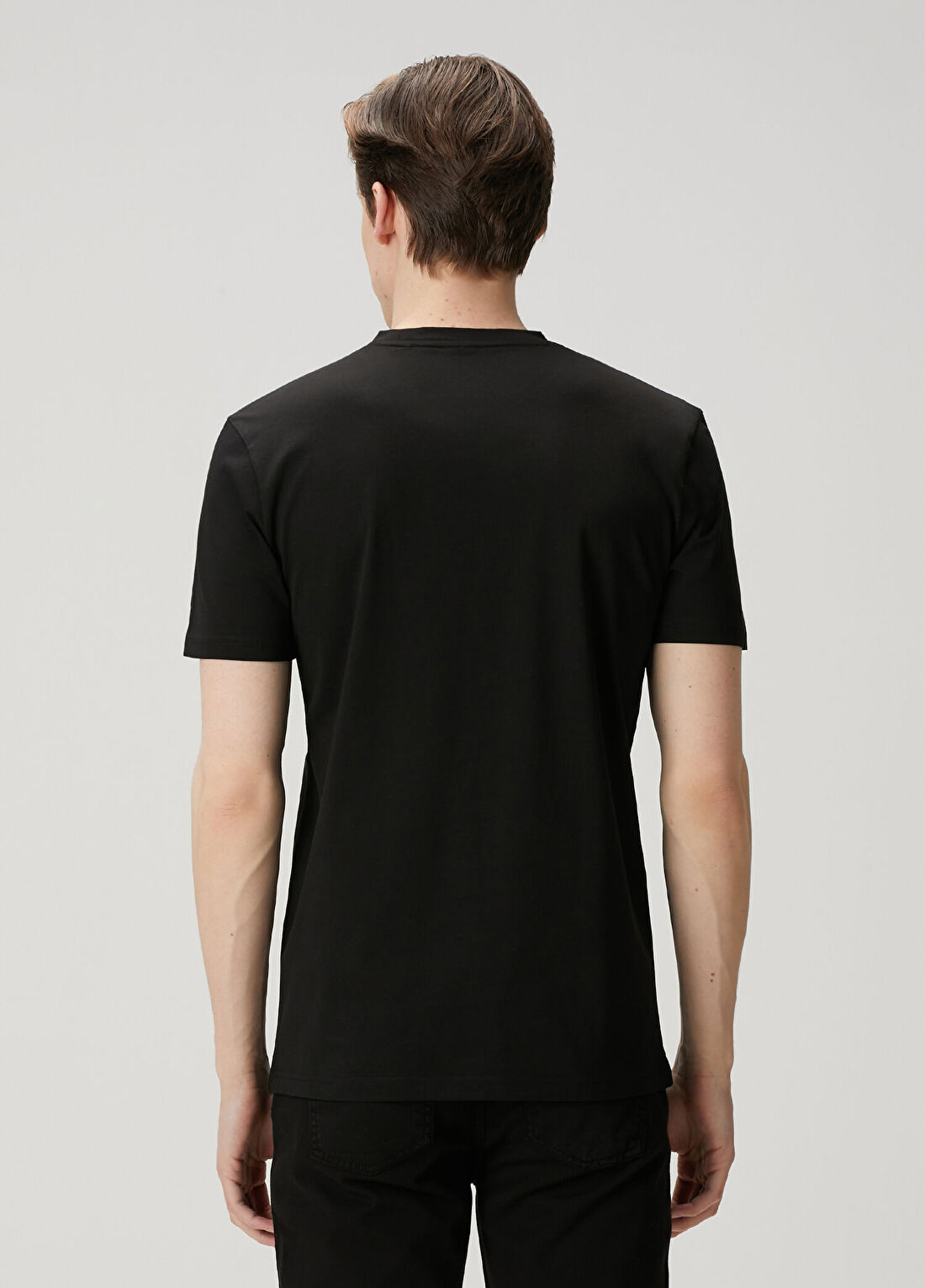 Boss Regular Fit Siyah T-shirt görsel 4