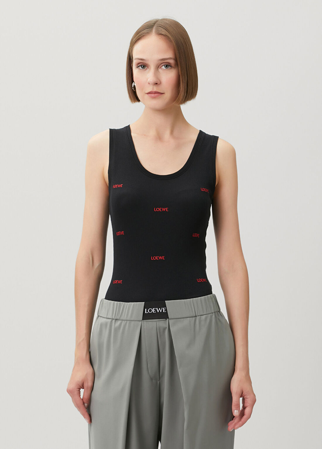 Loewe Siyah Logo Nakışlı Atlet görsel 3
