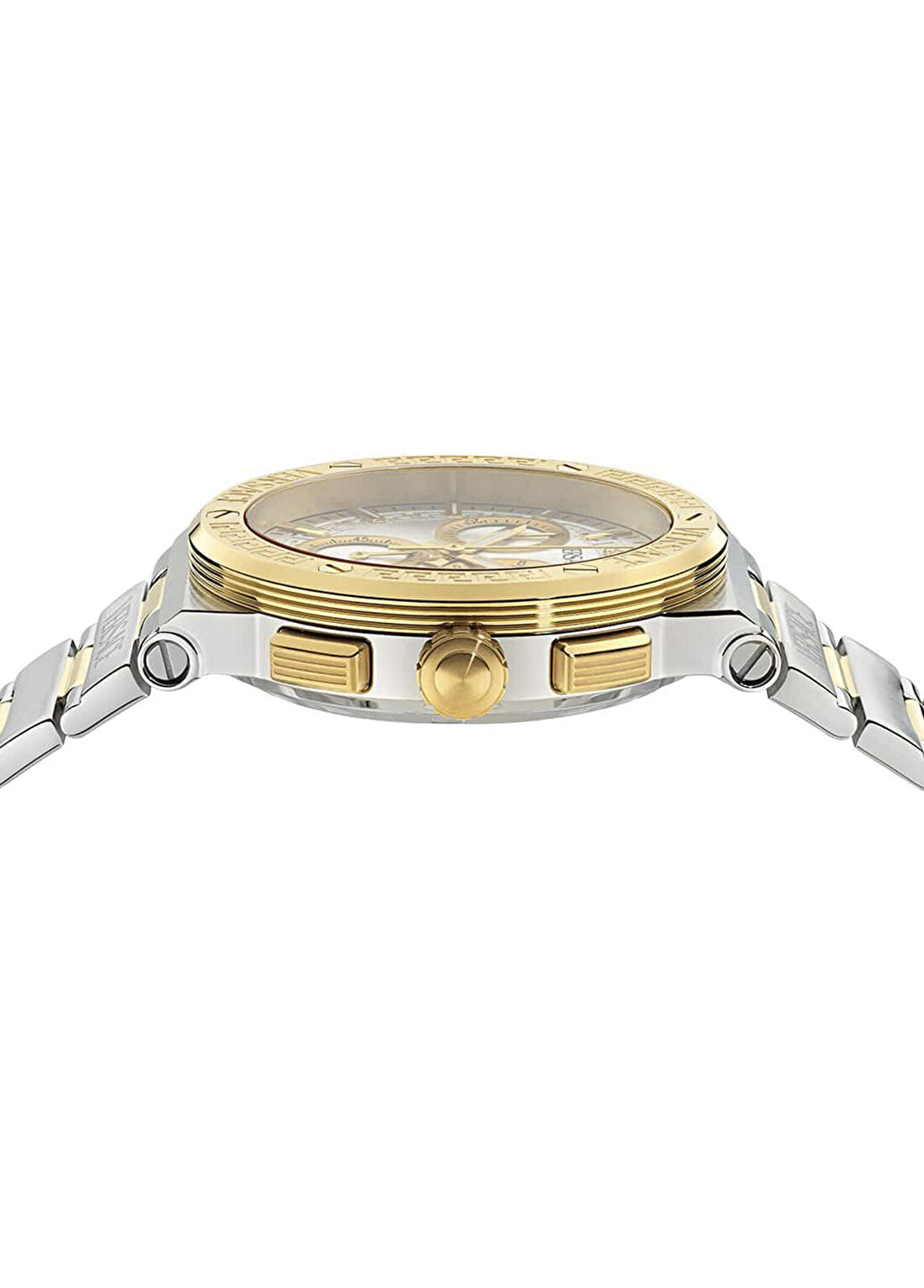Versace VRSCVEKMA0525 Altın Rengi Metalik Gri Çelik Unisex Kol Saati görsel 2