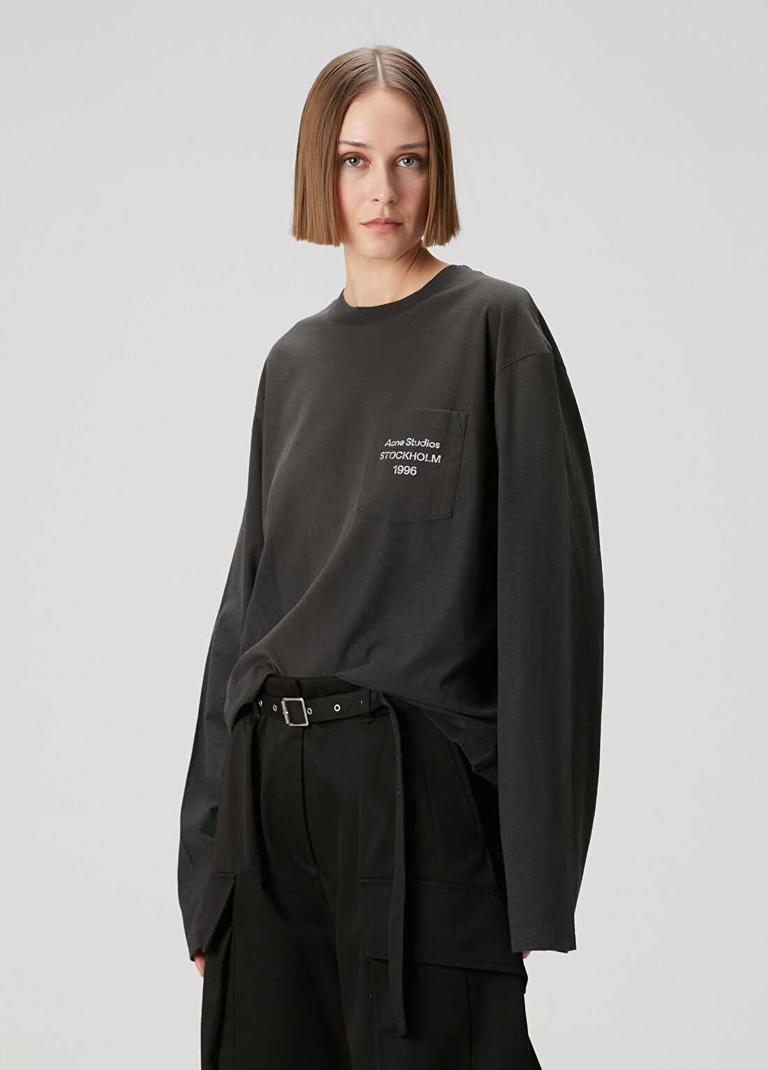 Acne Studios Siyah T-shirt görsel 3