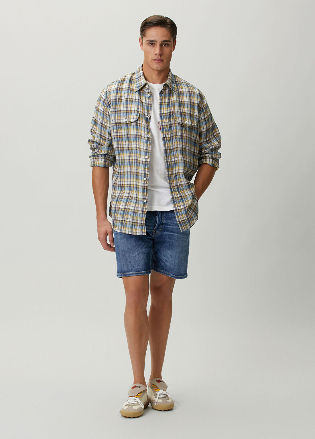 Dsquared2 Marine Mavi Denim Şort