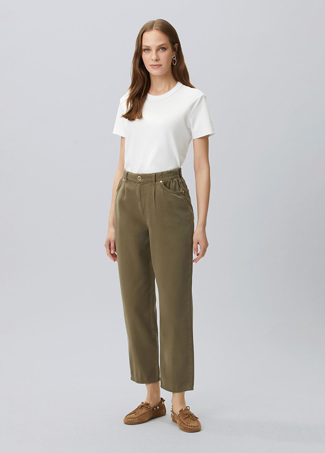 Network Haki Desenli Casual Pantolon
