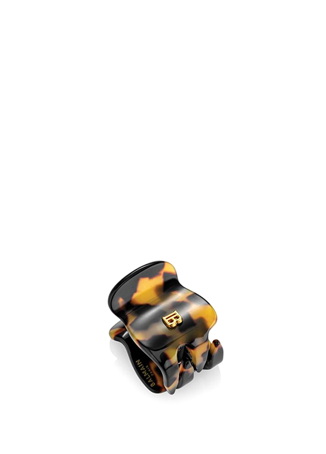 Balmain Cellulose Acetate Pince a Cheveux Tortoise Shell Küçük Boy Kadın Toka