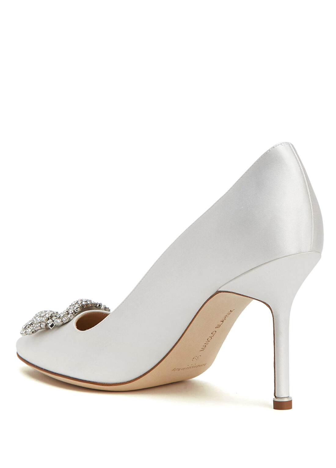 Manolo Blahnik Hangisi Krem Stiletto görsel 3