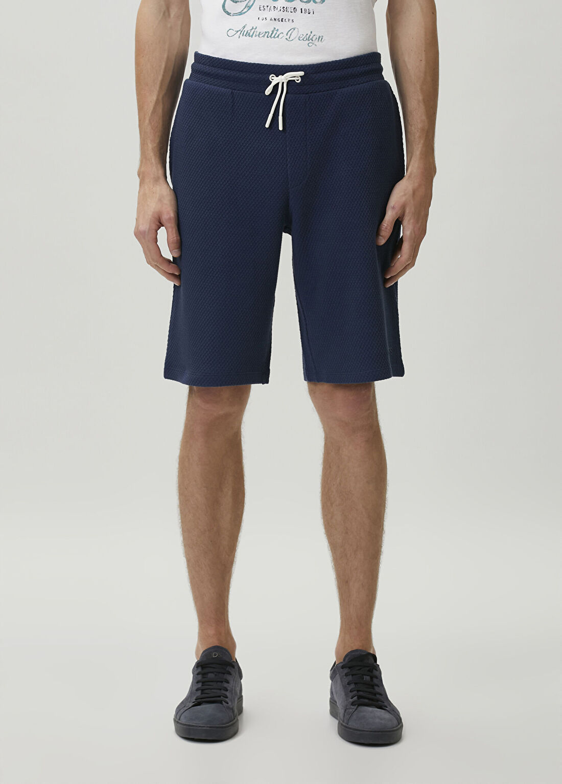 Guess Regular Fit Jhonny Mavi Active Şort görsel 2