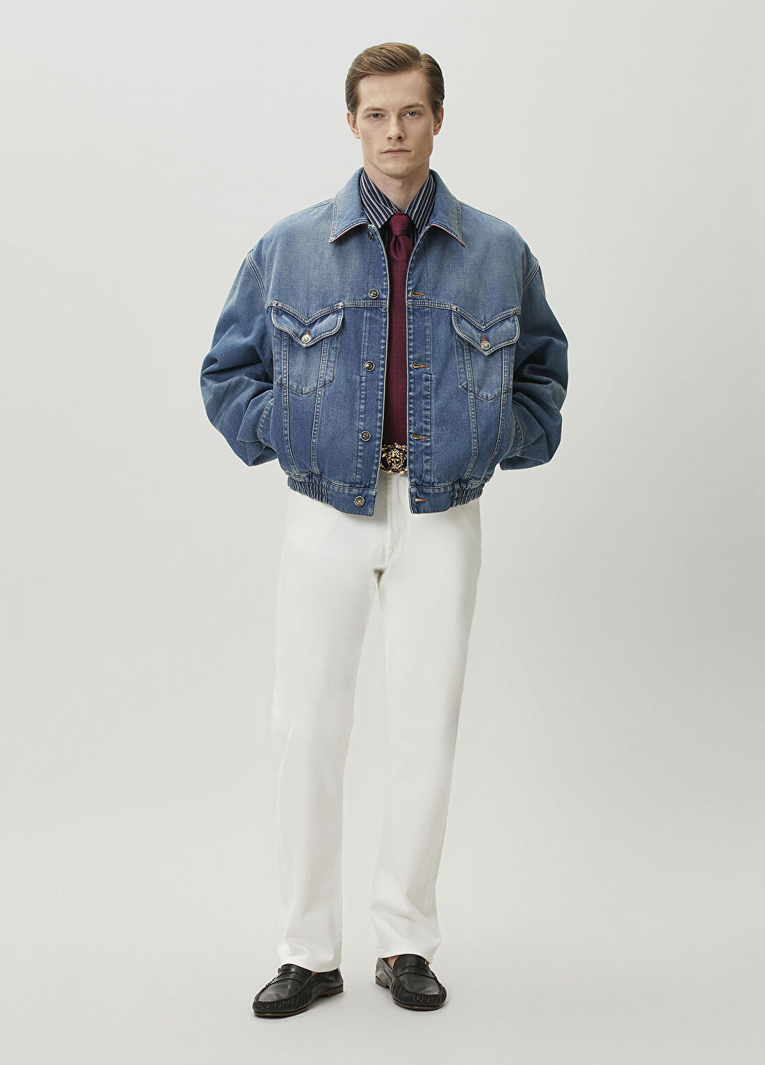 Versace Mavi Denim Ceket görsel 2