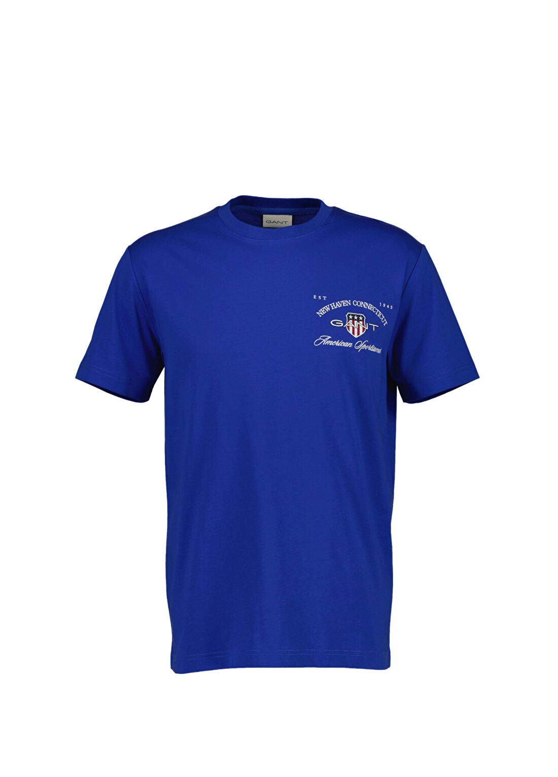 Gant Baskılı Mavi Kısa Kollu Erkek T-Shirt