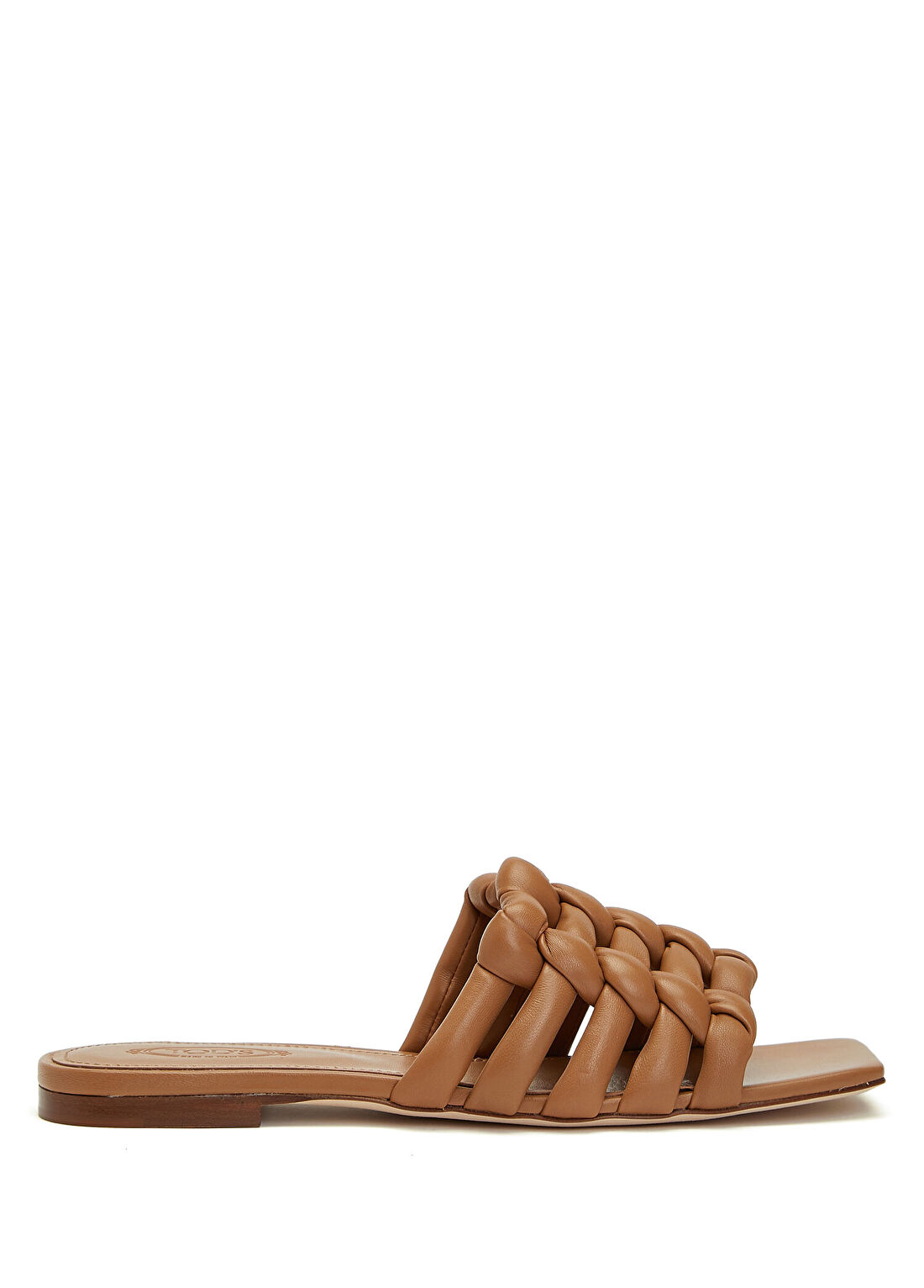 Tod's Camel Örgülü Kadın Deri Terlik