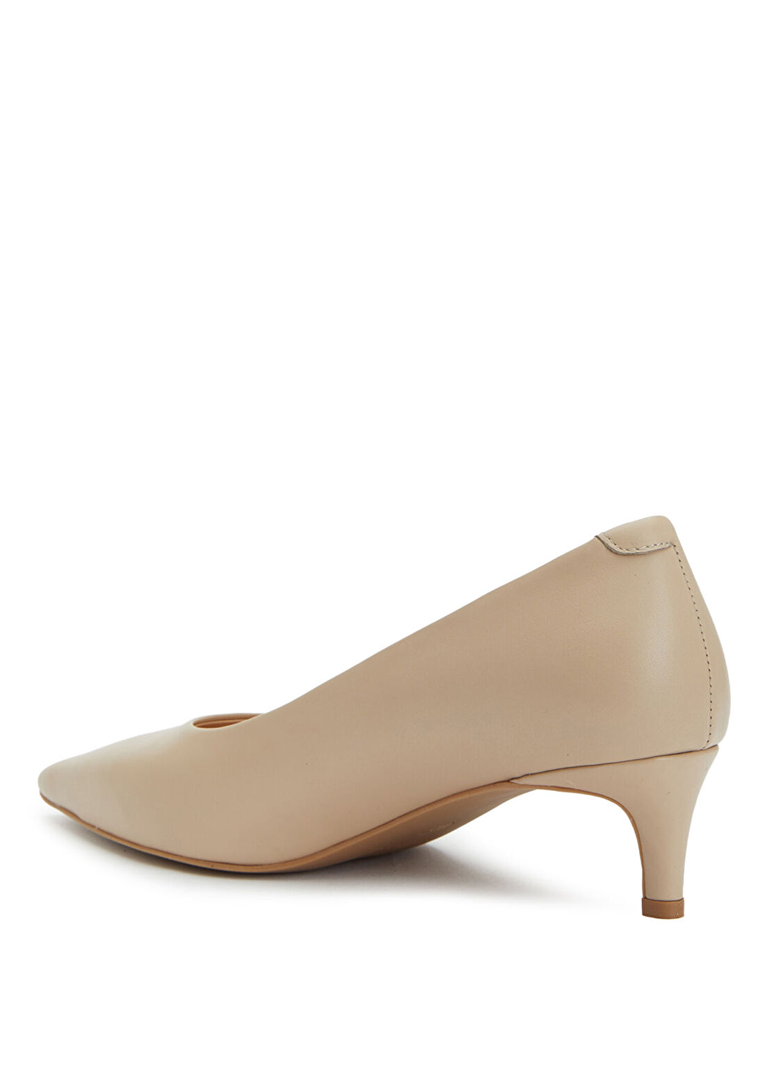 Divarese Bej Deri Stiletto görsel 3