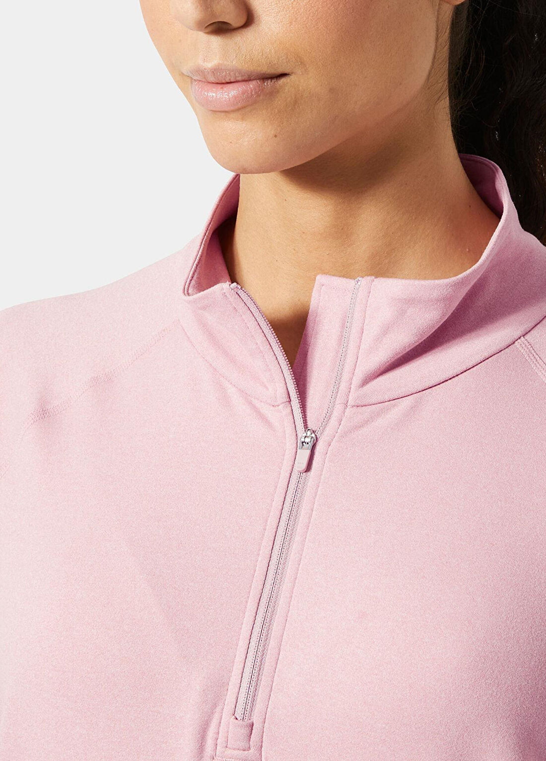 Helly Hansen W Tyri Knit 1/2 Zip Pink Salt Kadın Sweathirt görsel 4