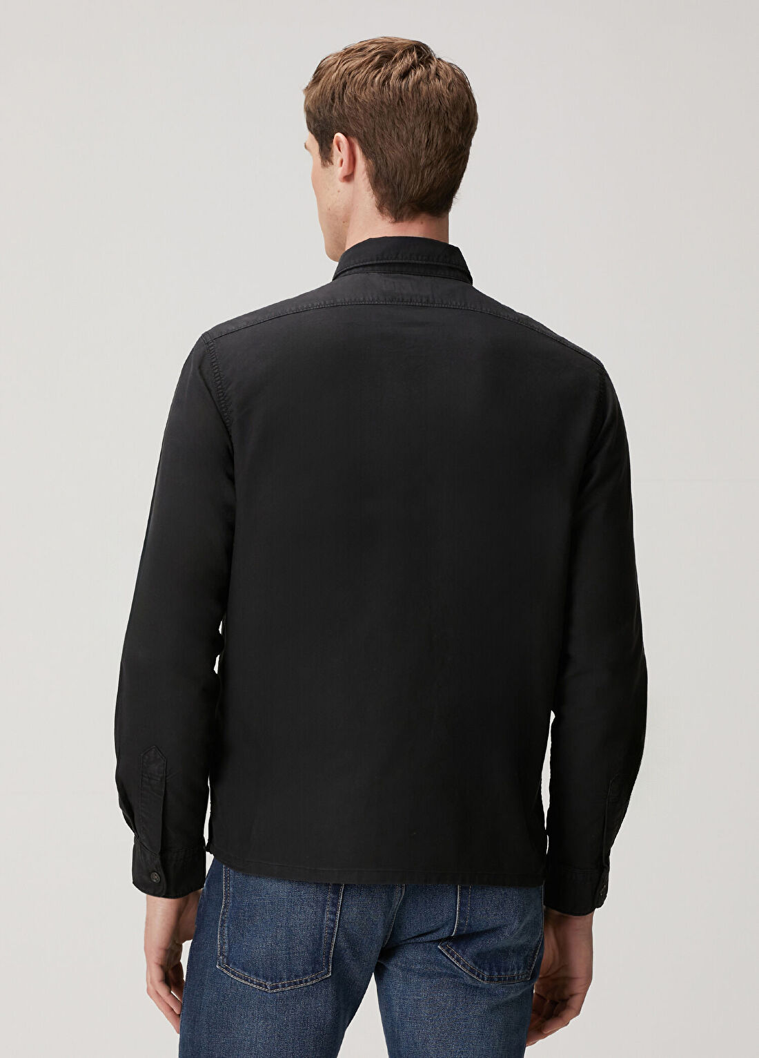 Polo Ralph Lauren Siyah Oxford Dış Gömlek görsel 4