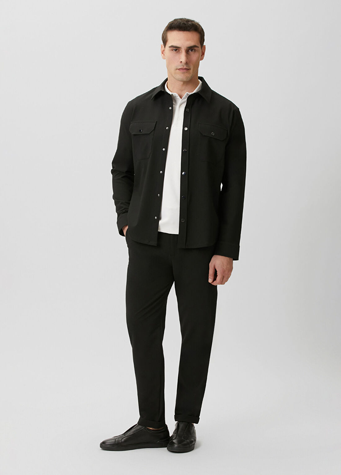 Network Siyah Jogger Gofre Desen Dokuma Pantolon