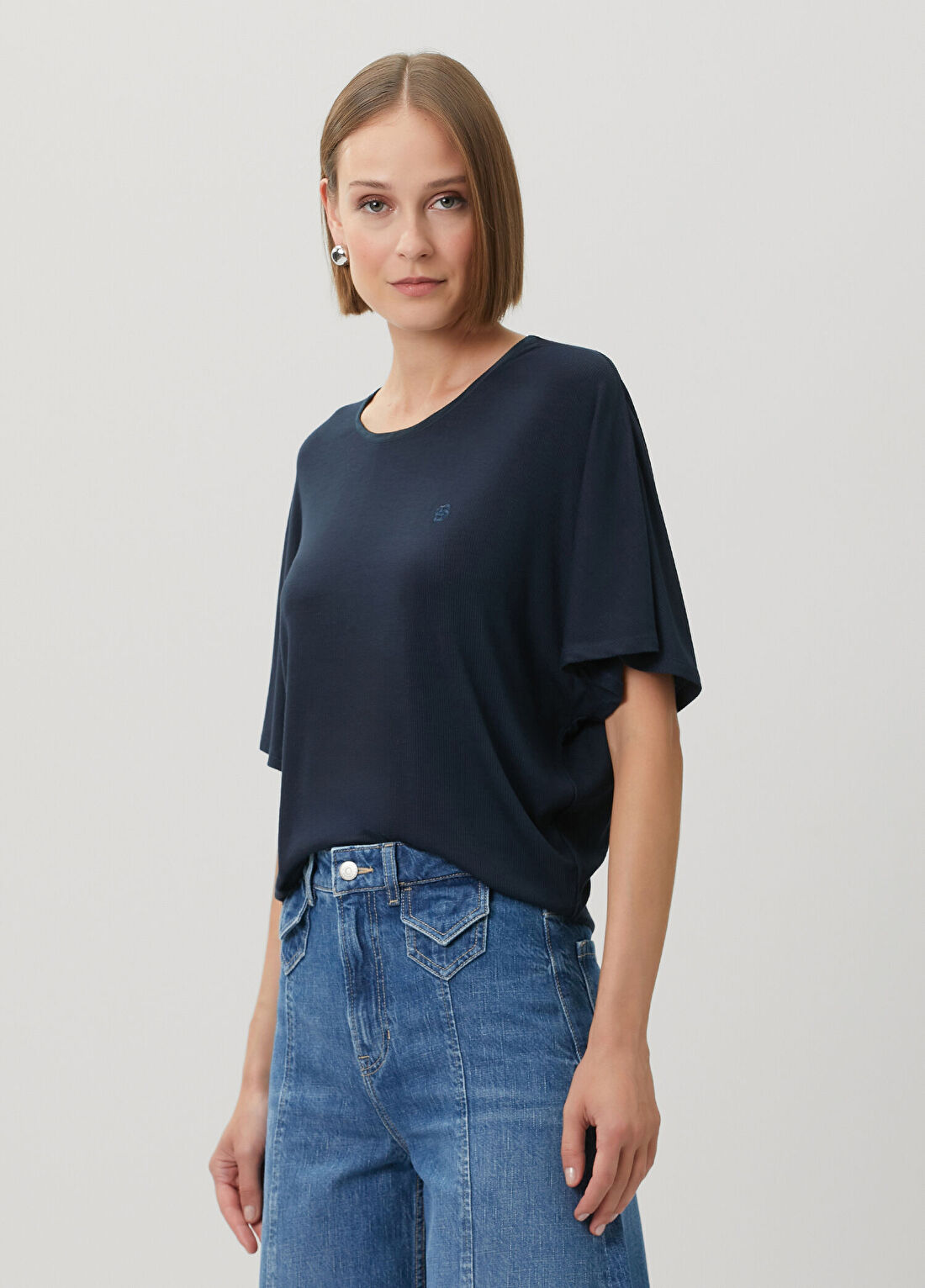 Boss Lacivert Jersey Pijama Üst