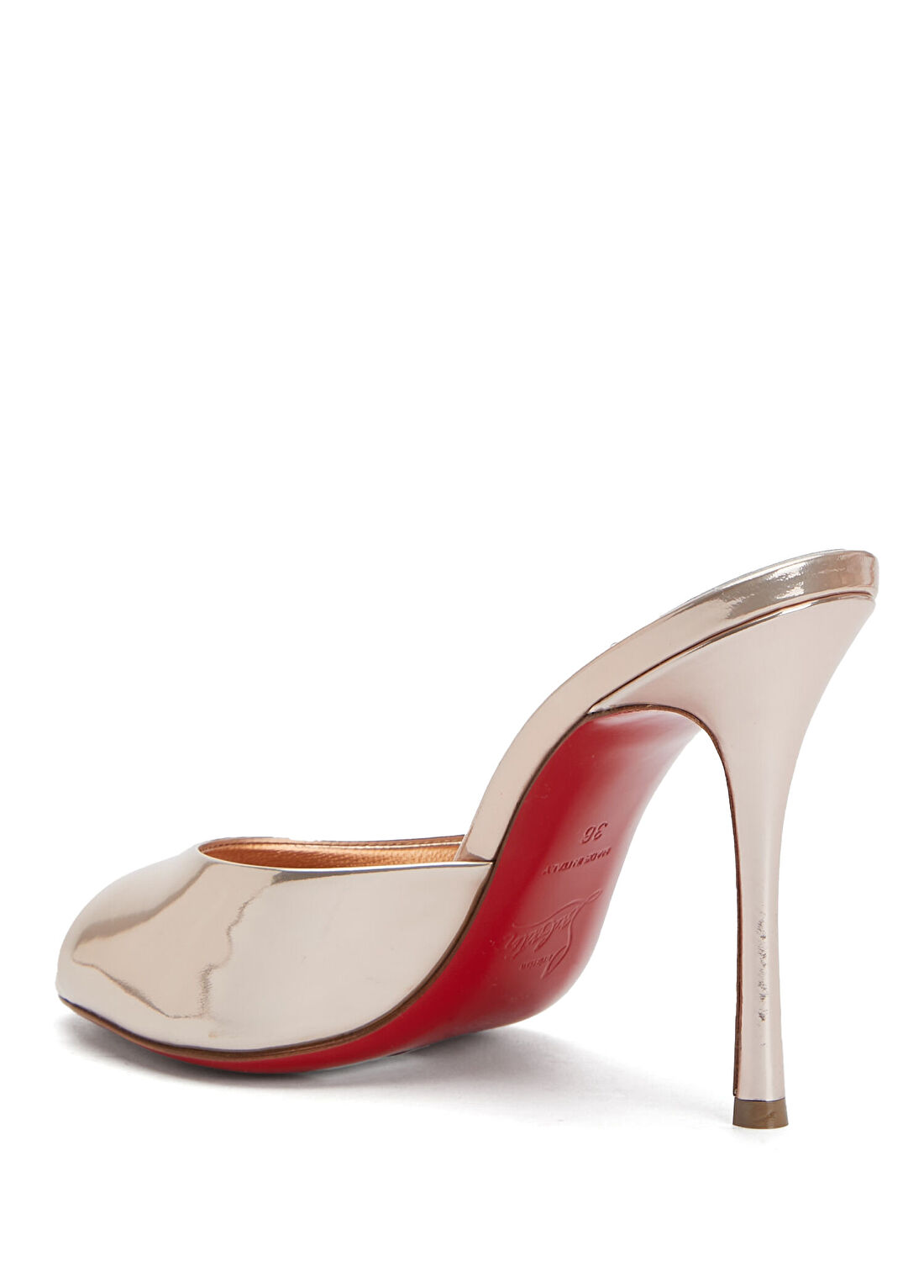 Christian Louboutin Me Dolly Rose Gold Kadın Deri Terlik görsel 3