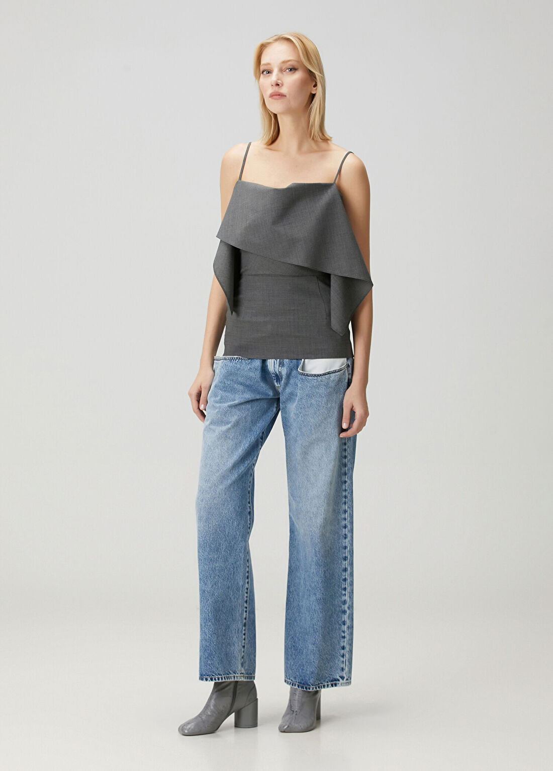 MM6 Maison Margiela Gri Bluz görsel 2