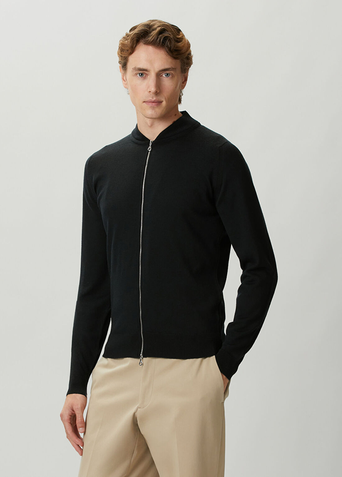 John Smedley Macle Siyah Yün Triko Hırka görsel 3