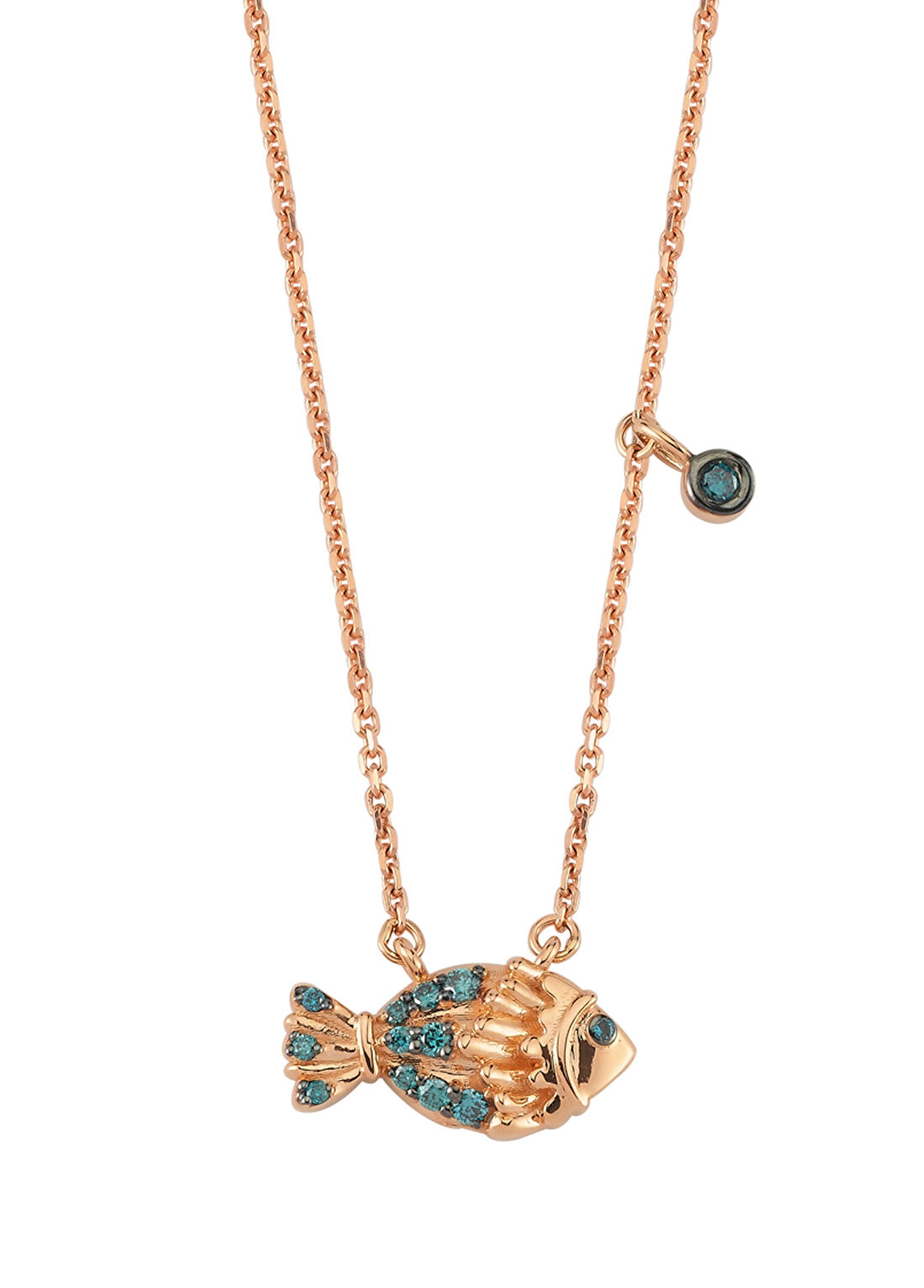 Bee Goddess Aqua Light Balık Kadın Altın Kolye