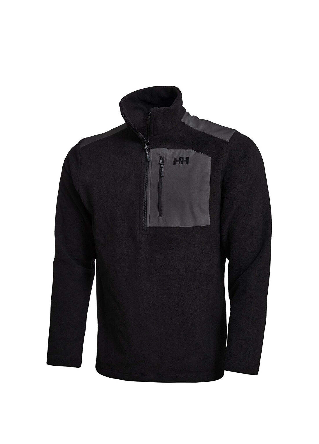 Helly Hansen Block Siyah Yarım Fermuar Erkek Polar Sweatshirt