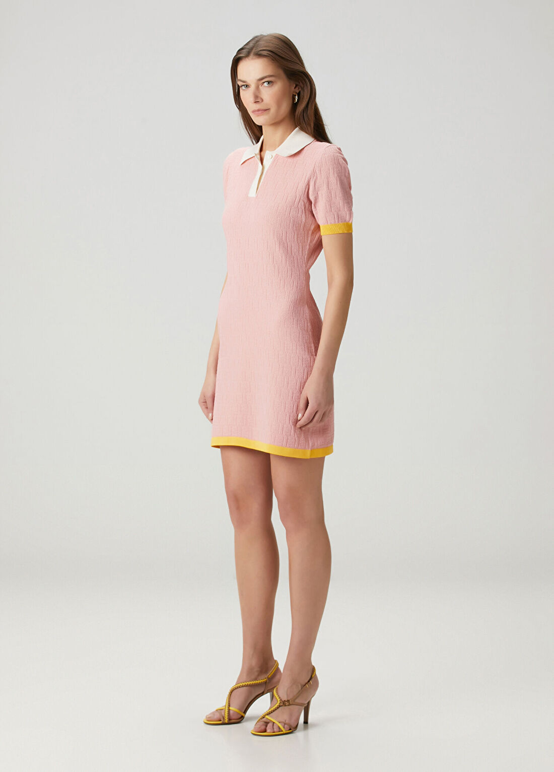 Fendi Pembe Mini Polo Elbise görsel 2