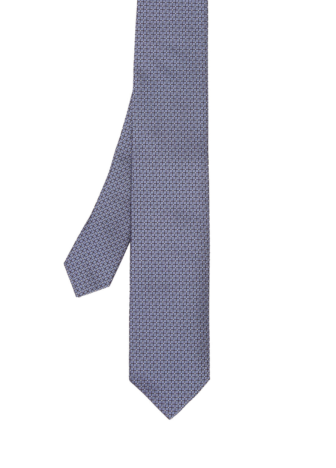 Corneliani Mavi Desenli İpek Kravat