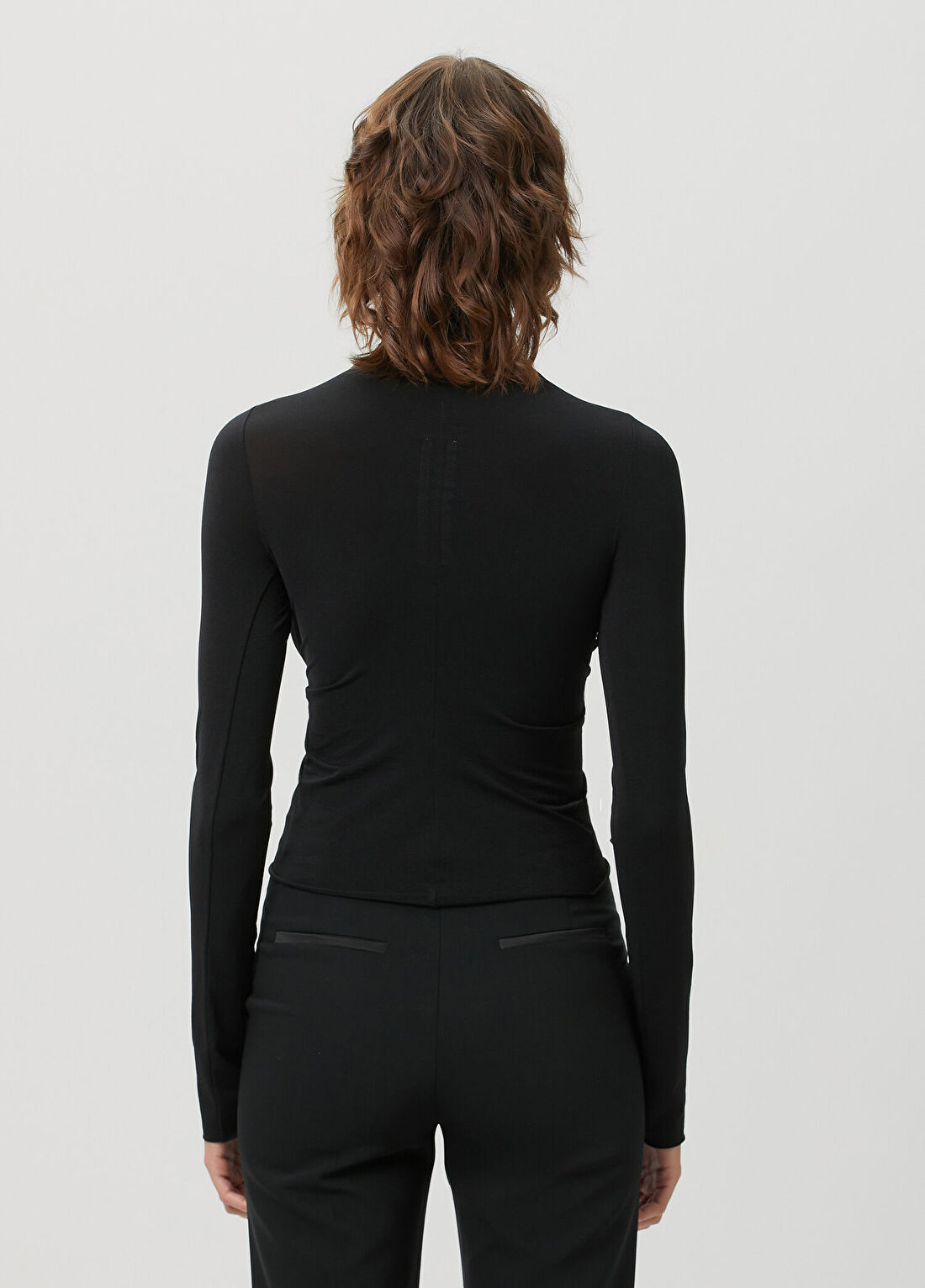 Rick Owens Siyah Büzgü Detaylı Bluz görsel 4