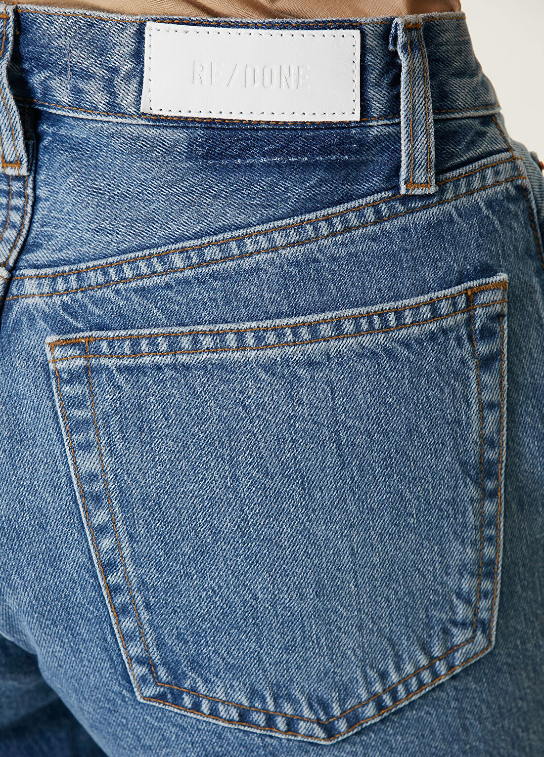 Re/Done Mavi Jean Pantolon görsel 4