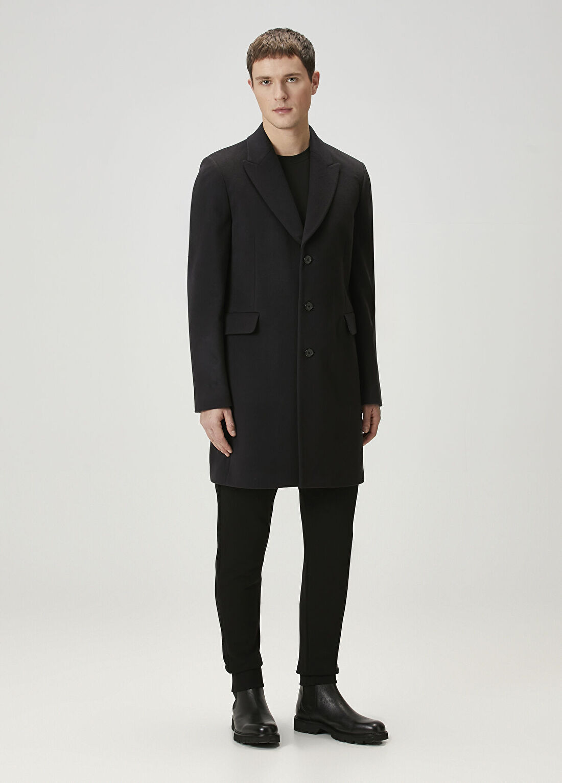 Paul Smith Lacivert Yün Palto görsel 2