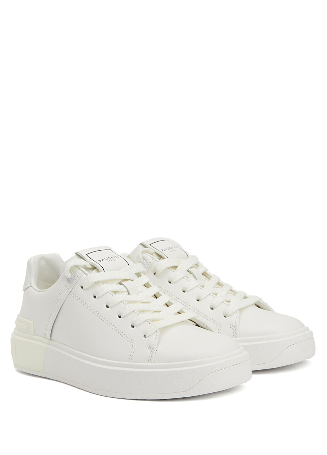 Balmain Beyaz Kadın Deri Sneaker görsel 2
