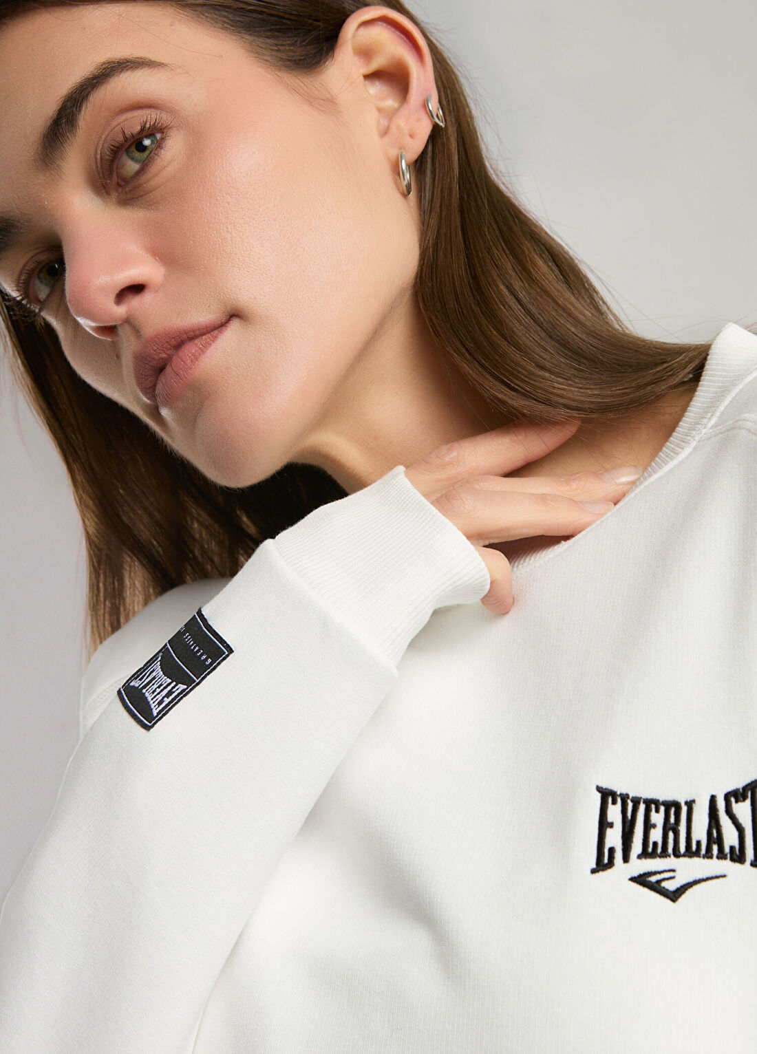 Everlast Ever Essentials Beyaz Kadın Sweatshirt görsel 4
