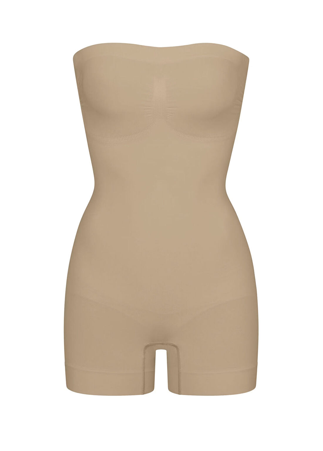 Skims Seamless Sculpt Straplez Koyu Bej Bodysuit