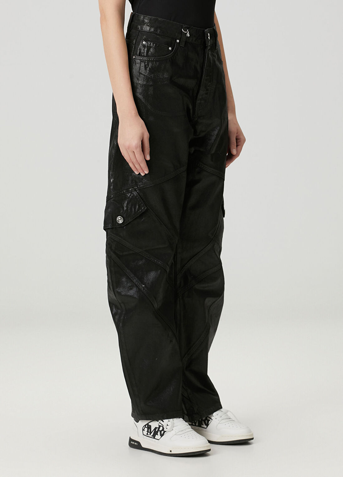 Amiri Siyah Jean Pantolon görsel 3