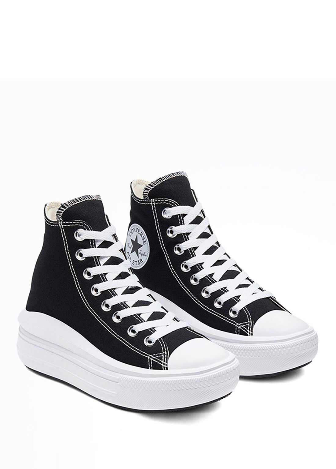 Converse Chuck Taylor All Star Move Siyah Unisex Platform Sneaker görsel 2