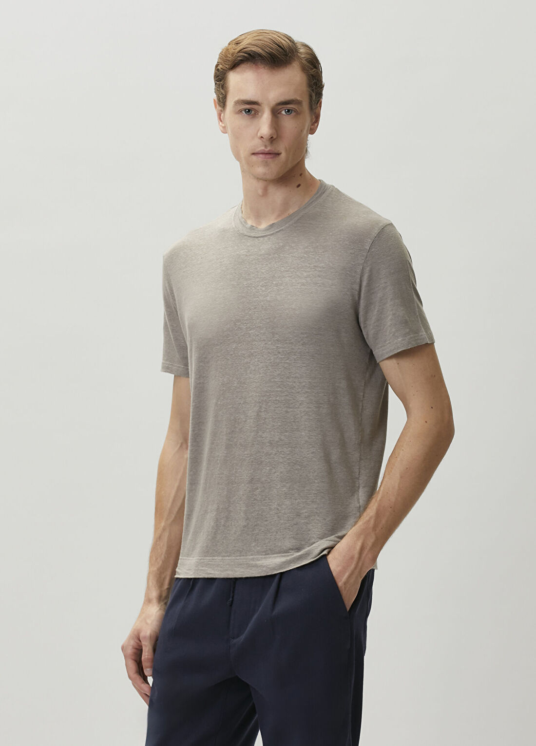 Fedeli Vizon Keten T-shirt görsel 3