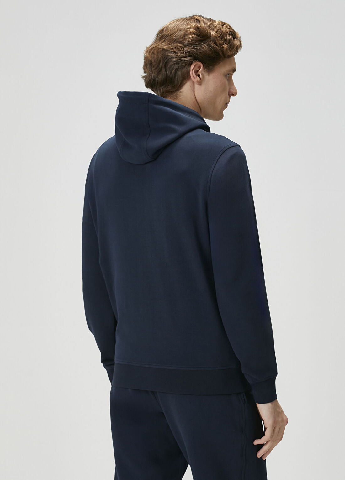 Pal Zileri Lacivert Kapüşonlu Sweatshirt görsel 4