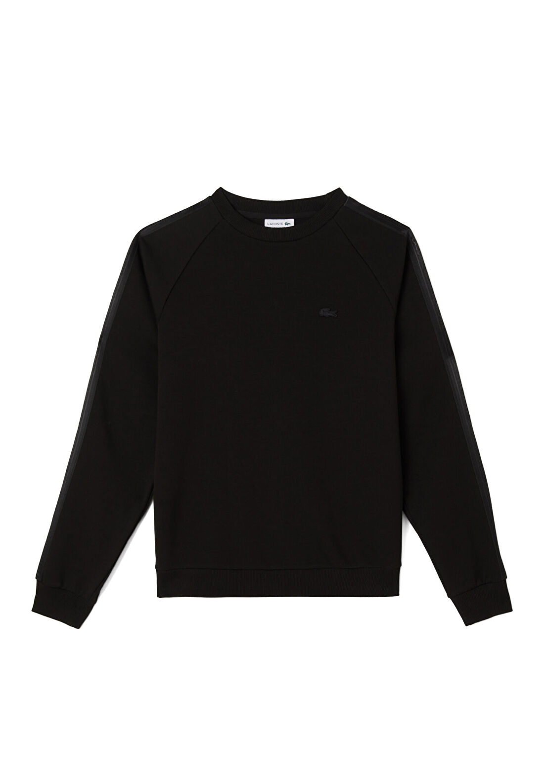 Lacoste Siyah Bisiklet Yaka Classic Fit Erkek Sweatshirt görsel 3