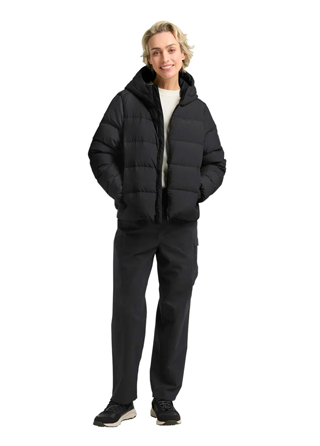 Jack Wolfskin Frozen Palace Rds Siyah Kadın Outdoor Mont görsel 3