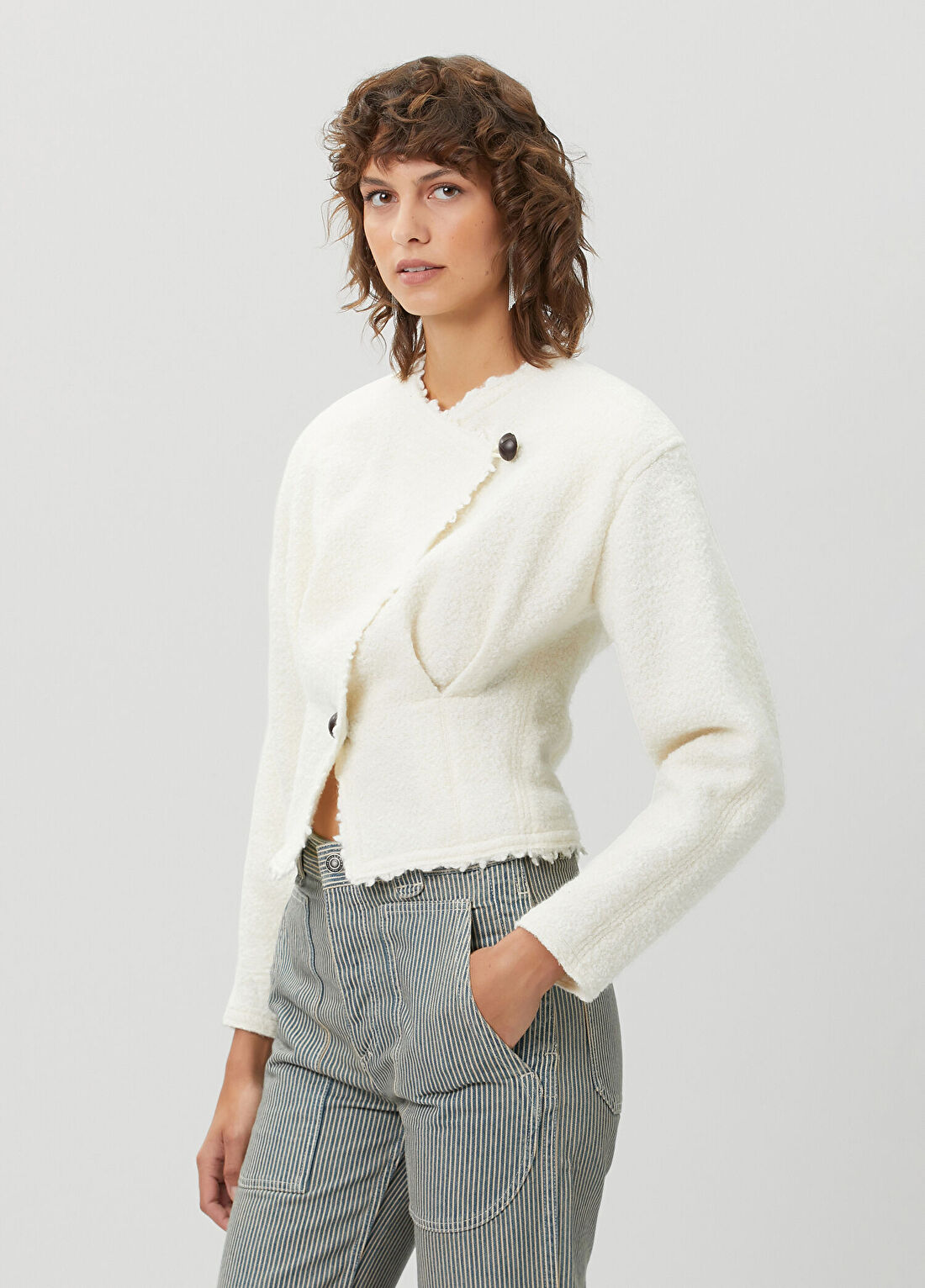 Isabel Marant Suna Ekru Yün Ceket