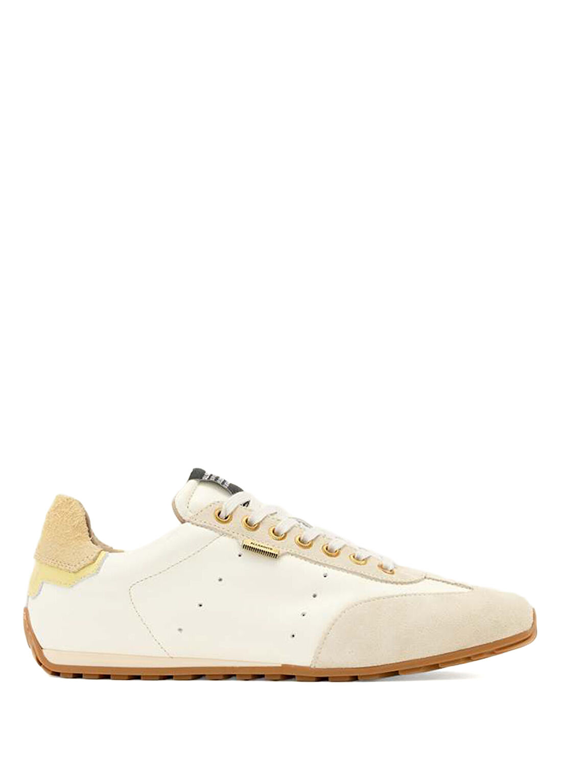 AllSaints Beyaz Krem Kadın Deri Sneaker