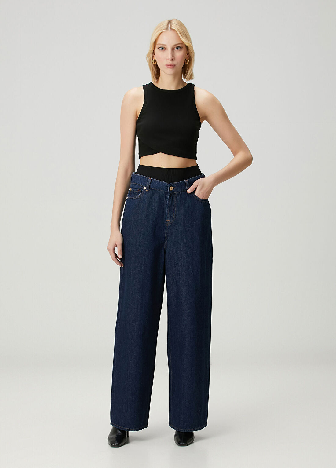 7 For All Mankind Lacivert Jean Pantolon