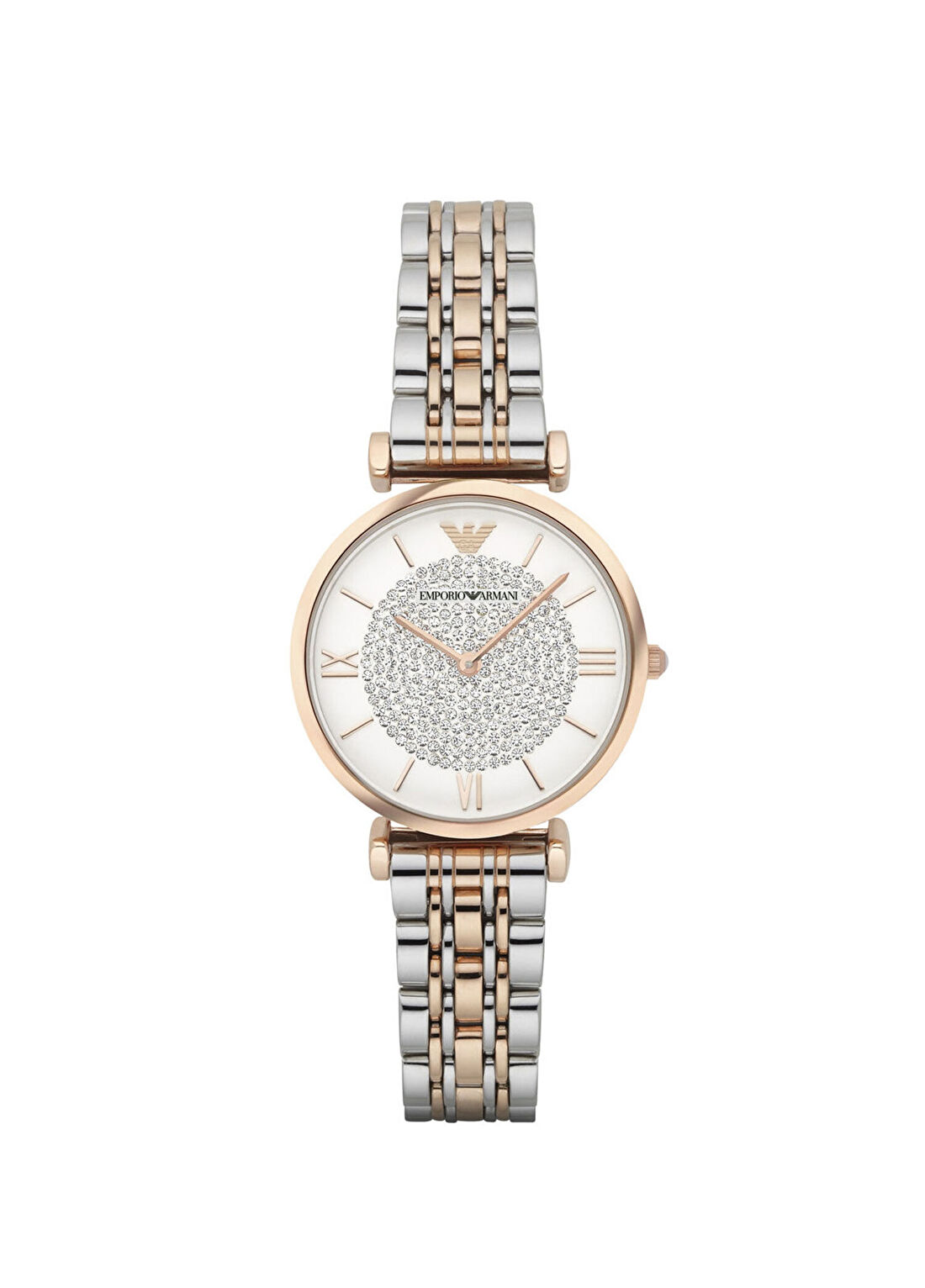 Emporio Armani AR1926 Rose Gold Metalik Gri Çelik Kadın Kol Saati