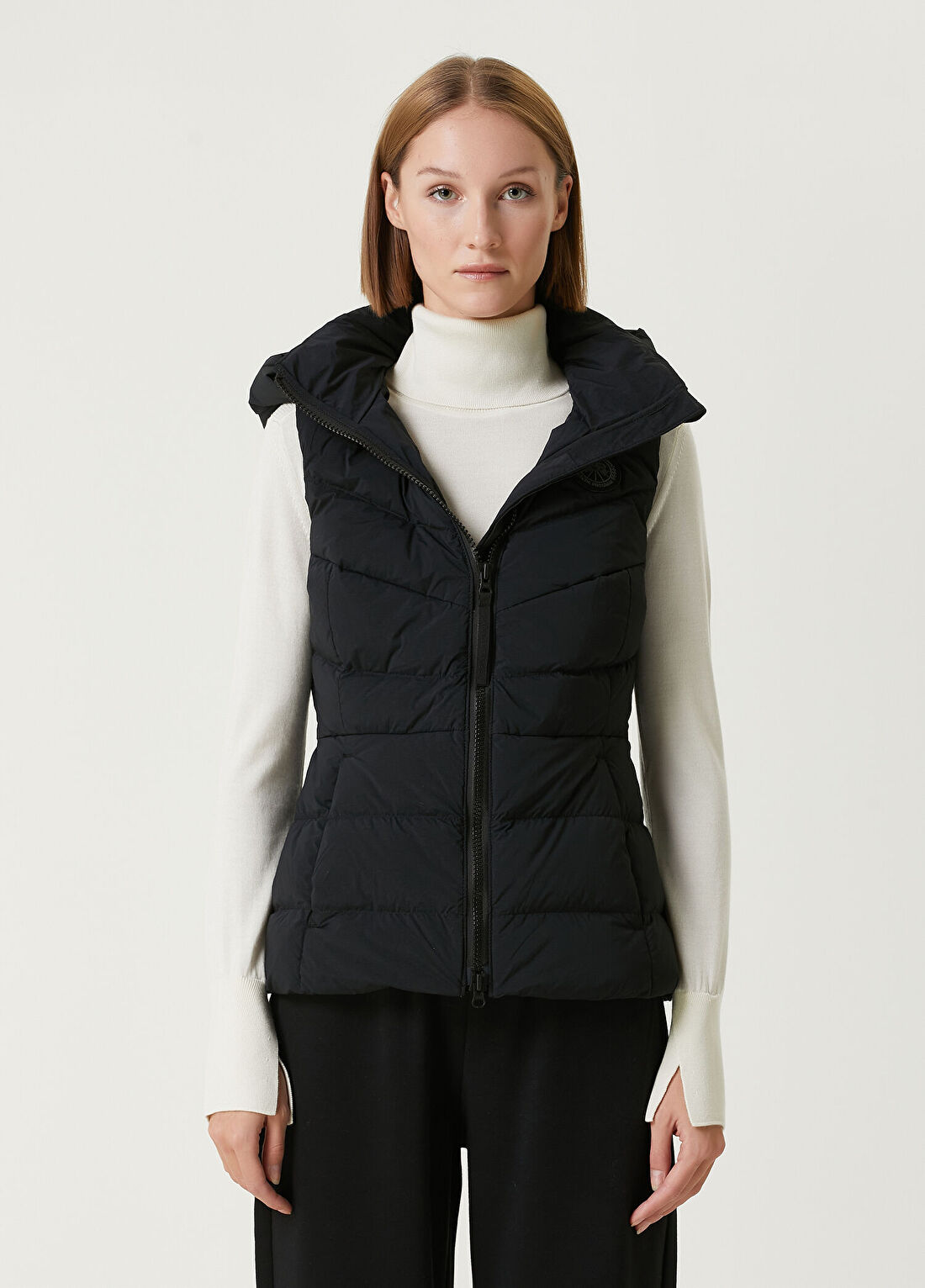 Canada Goose Clair Siyah Kapitoneli Yelek görsel 3