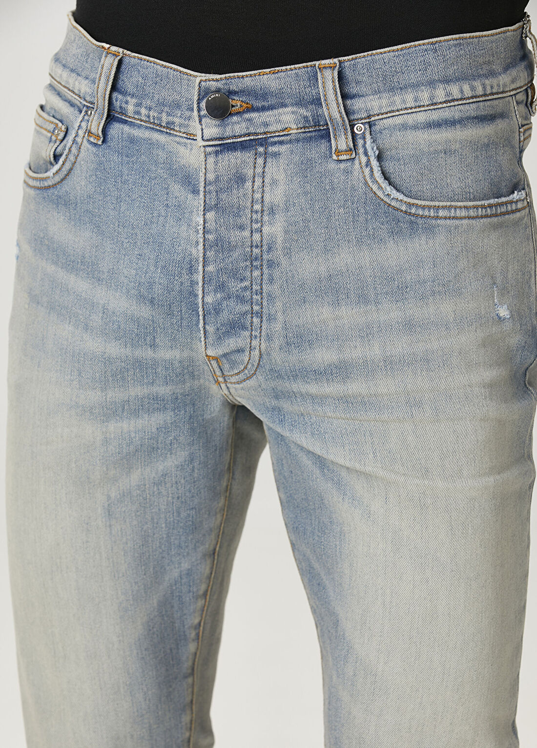 Amiri Stack Mavi Jean Pantolon görsel 4